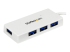 ST4300MINU3W - Startech Bärbar SuperSpeed mini USB 3.0-hubb med 4 portar - Höger vinkel