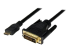HDCDVIMM1M - StarTech.com 1m (3.3 ft) Mini HDMI to DVI Cable, DVI-D to HDMI Cable (1920x1200p), 19 Pin HDMI Mini (C) Male to DVI-D Male, Digital Monitor Cable Adapter M/M, Single Link, Black - Framsidan