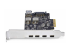 PS4C3IA3-USB-C-CARD - StarTech.com 5-Port USB PCIe Card, USB 3.2 10Gbps, PCI Express Card with 4x USB-C Ports, 1x USB-A Internal Port, USB PCIe Controller Card, Windows/macOS/Linux - Närbild