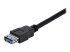 USB3SEXT1MBK - StarTech.com 1m Black SuperSpeed USB 3.0 Extension Cable A to A - Närbild