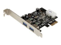 Startech PCI Express (PCIe) SuperSpeed USB 3.0-kortadapter med 2 portar och UASP ? LP4-ström