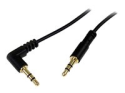 StarTech.com 30 cm Slim 3,5 mm till högervinklad stereoaudiokabel ? M/M
