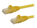 StarTech.com 100ft CAT6 Ethernet Cable, 10 Gigabit Snagless RJ45 650MHz 100W PoE Patch Cord, CAT 6 10GbE UTP Network Cable w/Strain Relief, Yellow, Wiring is UL Certified/TIA