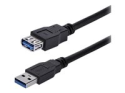 StarTech.com 1m Black SuperSpeed USB 3.0 Extension Cable A to A