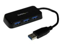 Startech Bärbar SuperSpeed mini USB 3.0-hubb med 4 portar