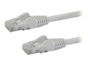 StarTech.com 100ft CAT6 Ethernet Cable, 10 Gigabit Snagless RJ45 650MHz 100W PoE Patch Cord, CAT 6 10GbE UTP Network Cable w/Strain Relief, White, Wiring is UL Certified/TIA