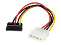 StarTech.com 15 cm 4-stifts Molex till vänstervinklad SATA-strömkabeladapter