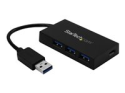 StarTech.com 4 Port USB 3.0 Hub, USB Type-A Hub with 1x USB-C & 3x USB-A (SuperSpeed 5Gbps), USB Bus or Self-Powered, Portable USB 3.1/USB 3.2 Gen 1 BC 1.2 Charging Hub w/ Power Adapter